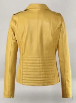 Affordable Leather Jackets for Women back side