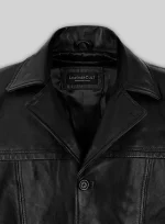Autobiography Leather Trench Coat front