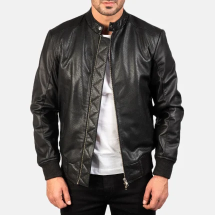 Black Bomber jacket men lightweight​