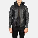 Black Faux Leather Biker Jackets