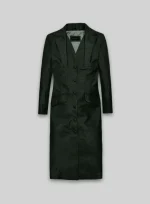 Black Leather Long Coat Women