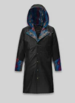 Black Leather Trench Coat Mens