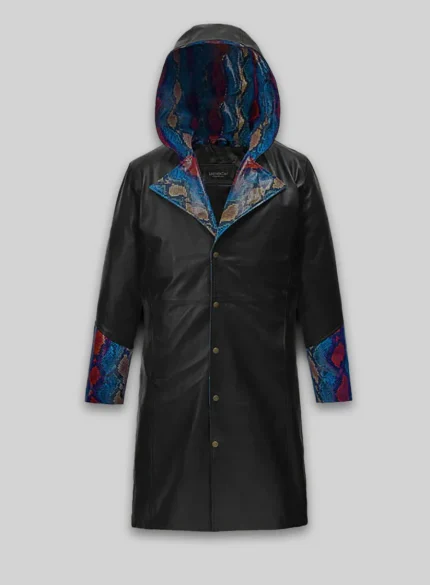 Black Leather Trench Coat Mens