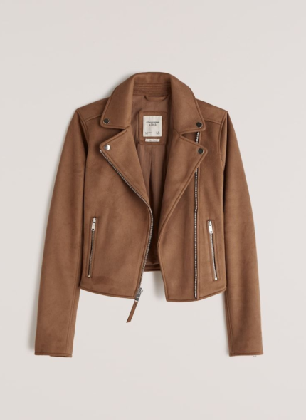 Brown Faux Leather Jacket