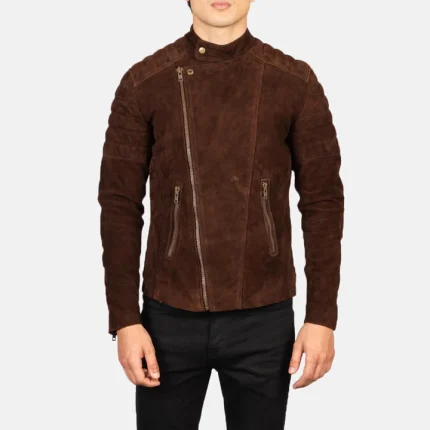 Men's Mocha Suede Faisor Jacket
