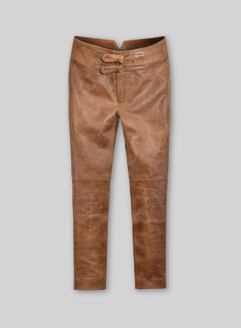 Cognac Morrison Men Leather Pants Cognac Morrison Men Leather Pants