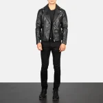 Designer Leather Jackets Men full view