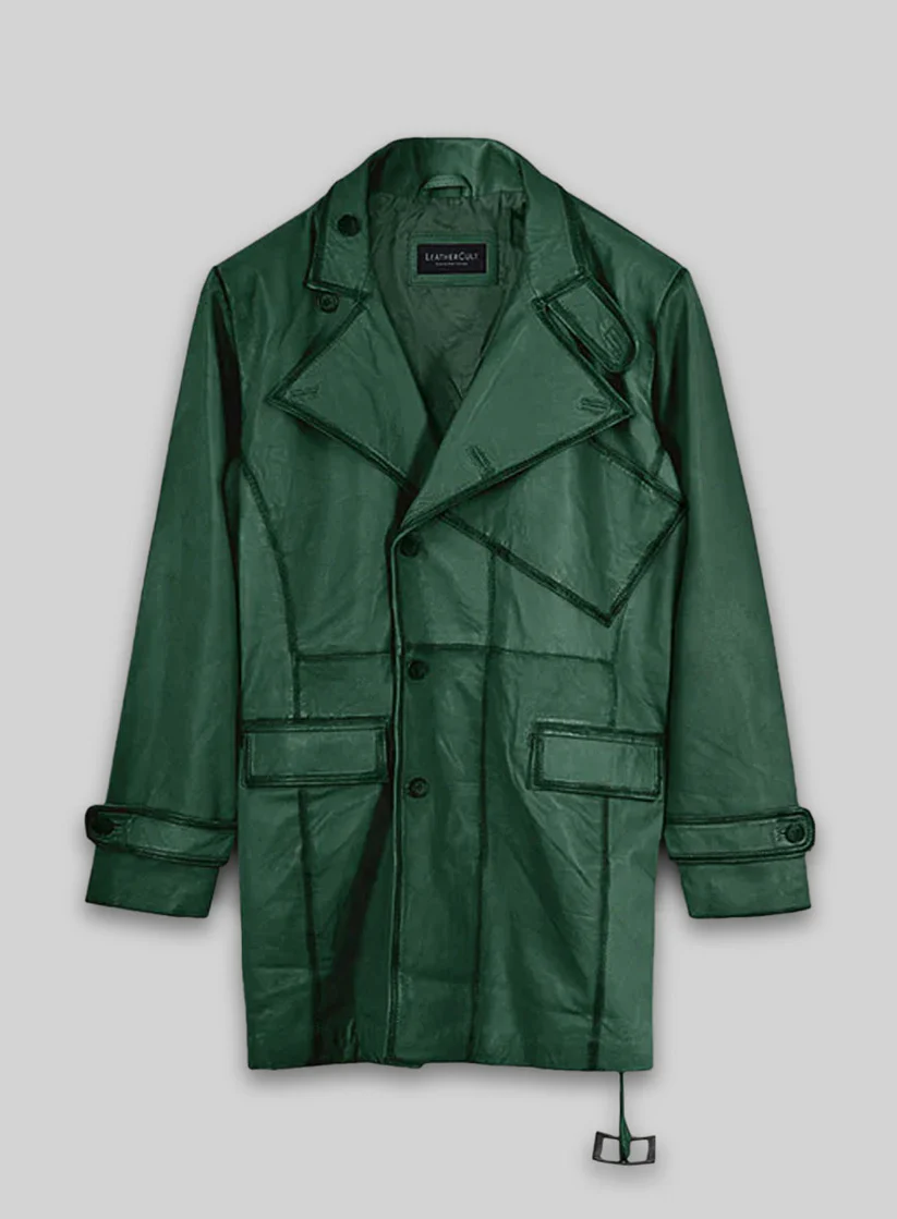 Exclusive Green Men's Leather Coat Exclusive Green Men's Leather Coat