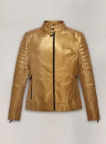 Golden Gwen Stefani Leather Jacket