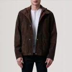 Henrik Brown Suede Cafe Racer