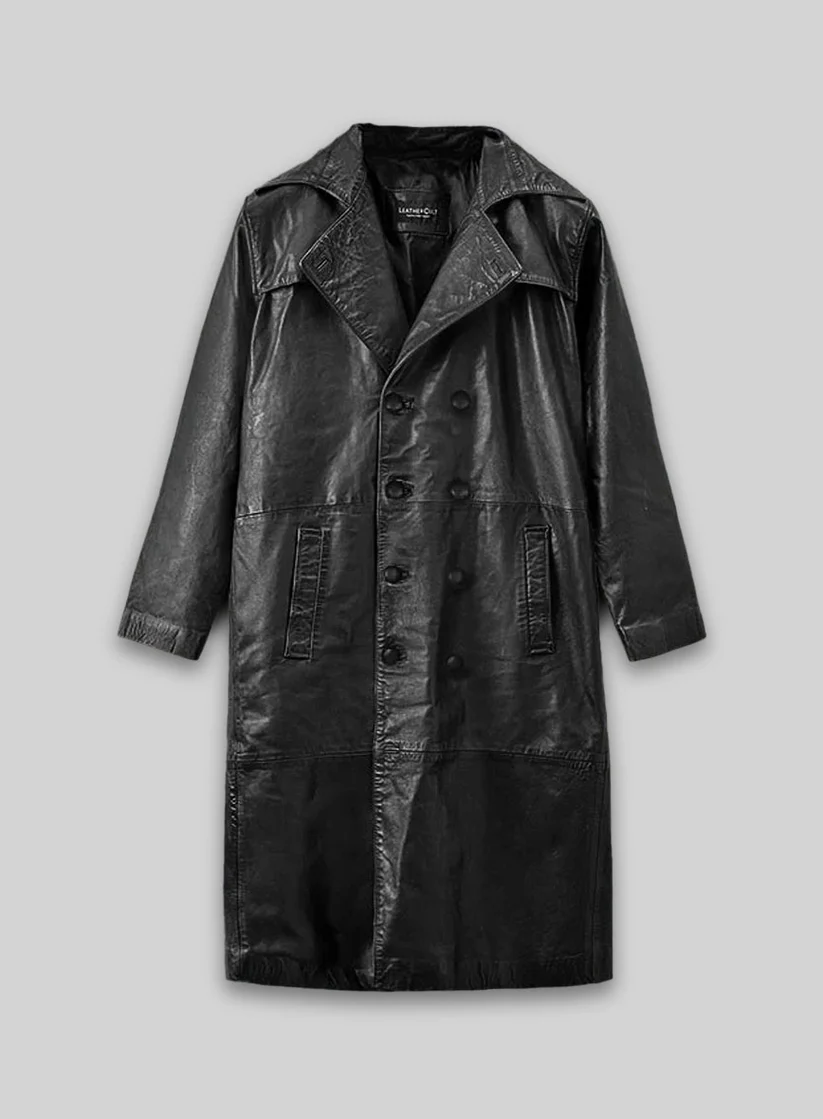 Javier Bardem Skyfall Leather Trench Coat Javier Bardem Skyfall Leather Trench Coat front