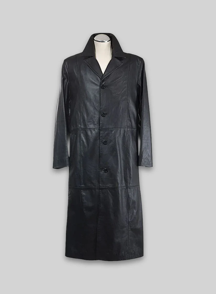 Leather -Long black Coat Leather -Long black Coat