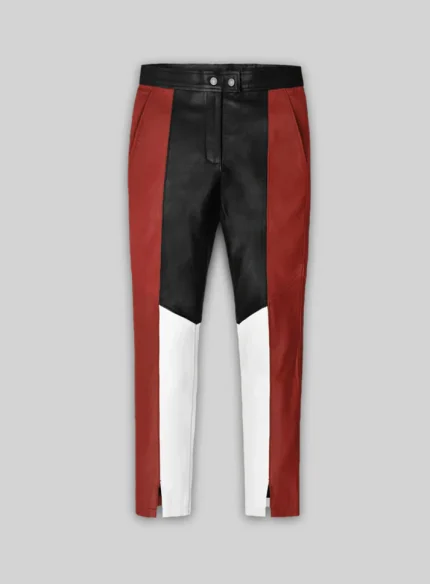 Leather Pants Womens Clothing Red