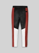 Leather Pants Womens Clothing Red back side