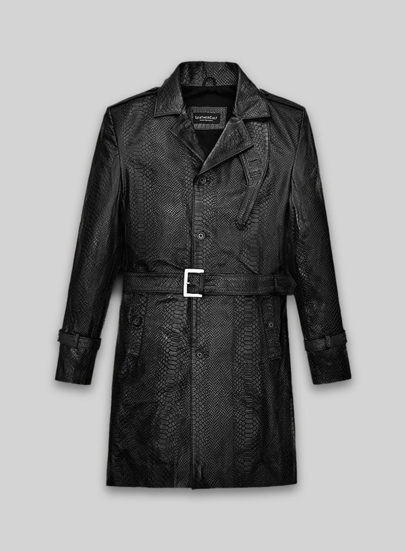 Luxury Black Leather Overcoat Online Luxury Black Leather Overcoat Online