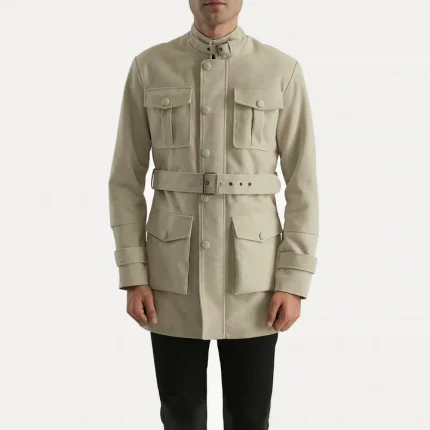 Men's Dolf Off-White Suede Jacket