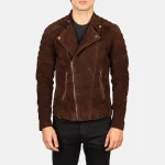 Men's Mocha Suede Faisor Jacket