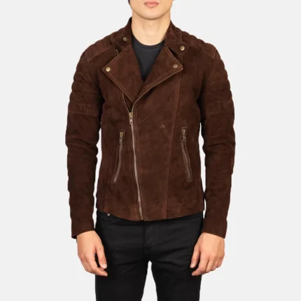 Men's Mocha Suede Faisor Jacket