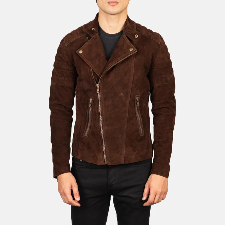 Men's Mocha Suede Faisor Jacket