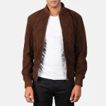 Shane Suede Men's Bomber Jacket