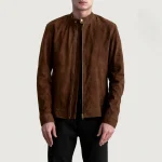Zen Suede Brown Biker Jacket
