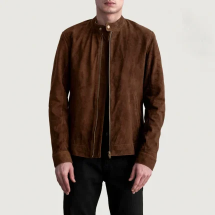 Zen Suede Brown Biker Jacket