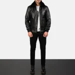 Mens Bomber Leather Jackets full view