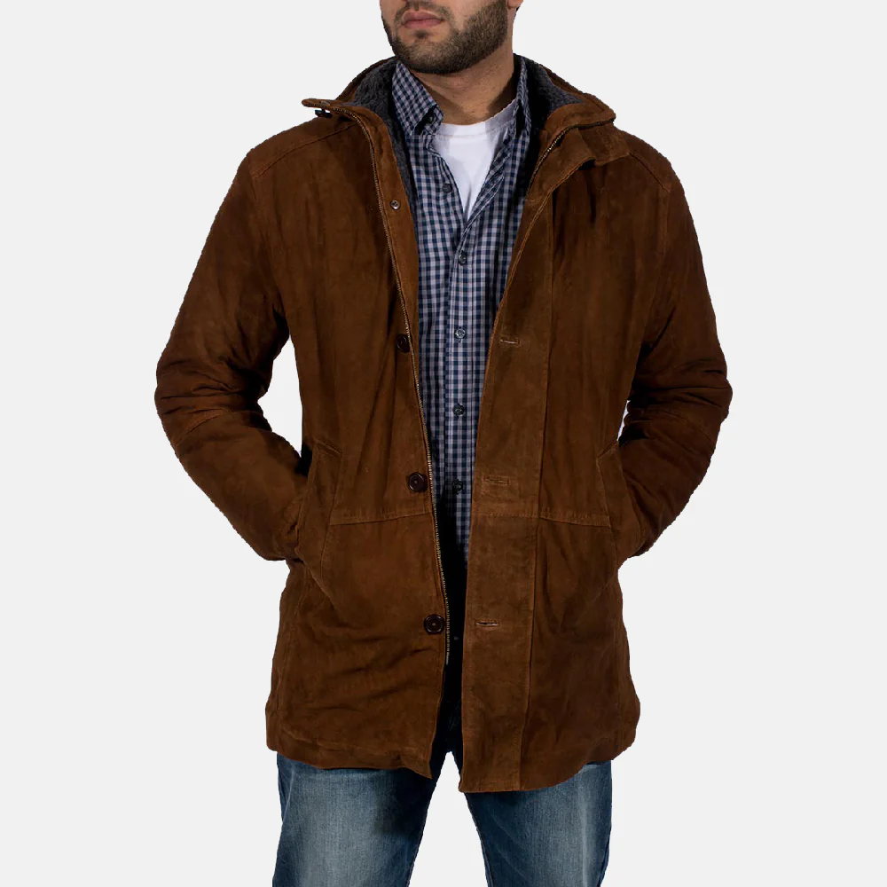 Men's Brown Suede Leather Jacket Men's Brown Suede Leather Jacket