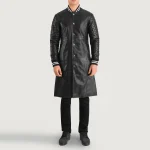 Men's Designer Leather Varsity Coat