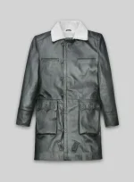 Modern Gray Leather Coat Collection