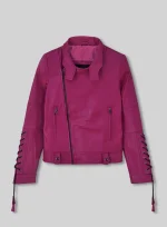 Pink Leather Jacket