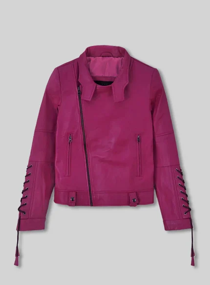 Pink Leather Jacket