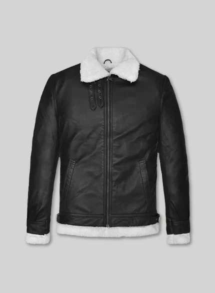 Real Leather Jacket Fur Collar