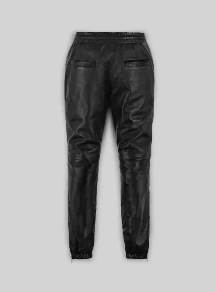 Real Leather Pants For Women back side