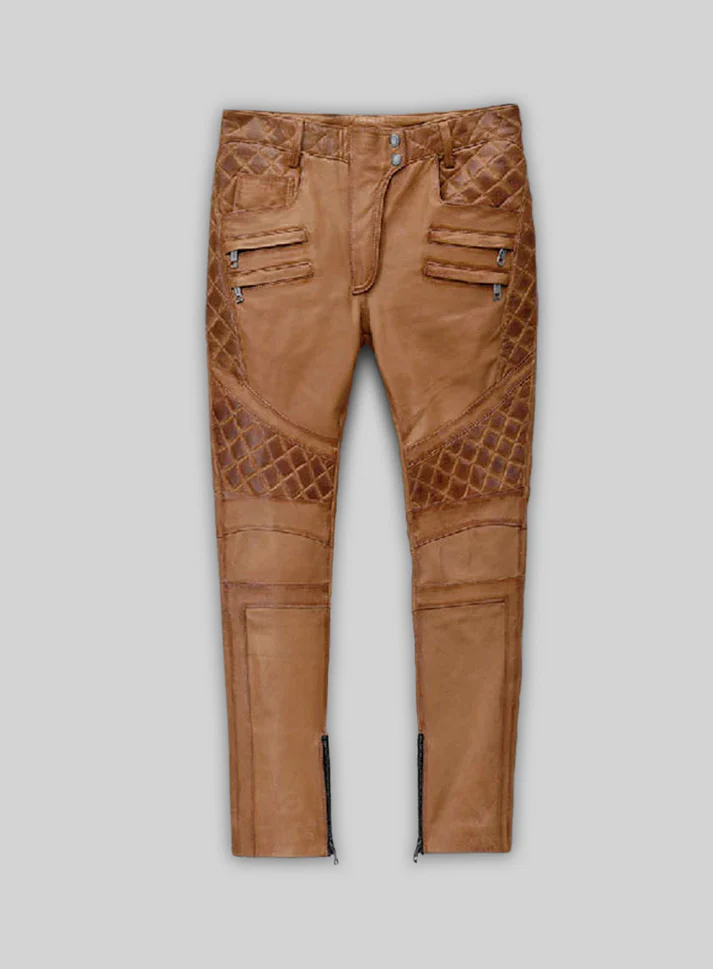 Real Leather Pants Tan Shade Real Leather Pants Tan Shade