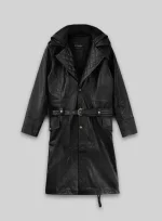 Stylish Long Leather Coat Men