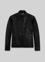 Thunder Storm Black Biker Leather Jacket