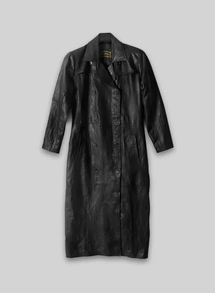 Trend Mens Leather Trench Coat