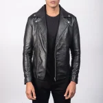 Vegan Leather Biker Jackets Mens