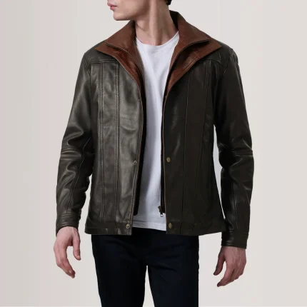 Vintage Leather Biker Jackets Mens