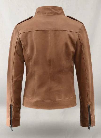 Women's Leather Jacket Premium Choice back side
