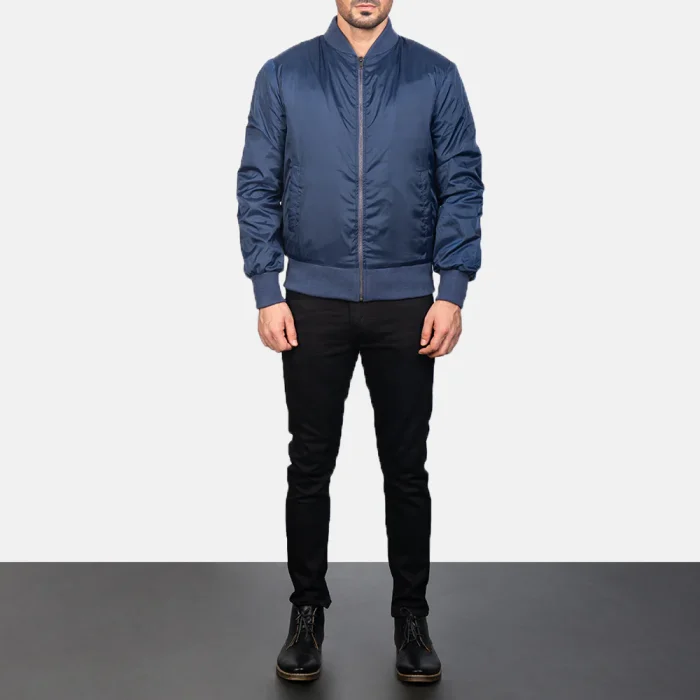Zack Jacket Zack Blue Bomber Jacket || Grab Now