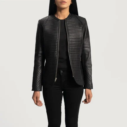 Black Biker Jackets for Womens