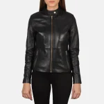 Faux Leather Biker Jacket Women