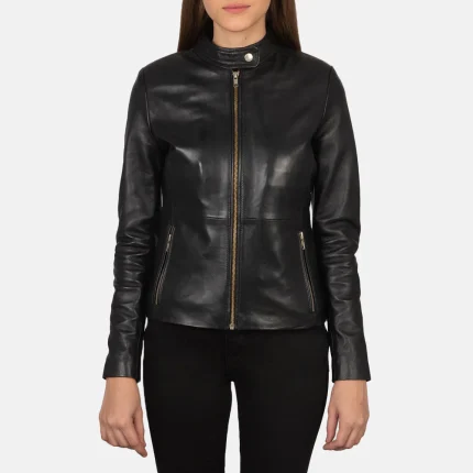 Faux Leather Biker Jacket Women