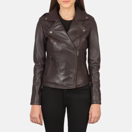 Genuine Leather Biker Jackets Womens