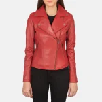 Red Leather Biker Jackets