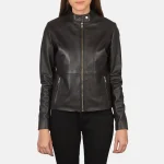 Soft Women's Leather Biker Jacket
