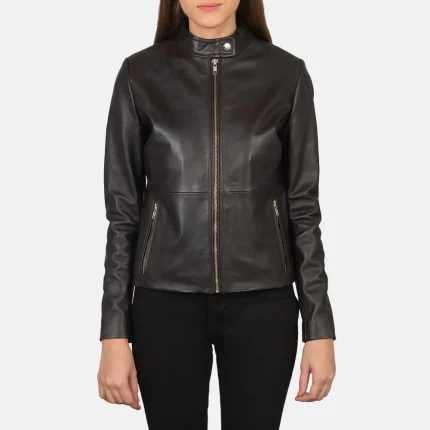 Soft Women's Leather Biker Jacket
