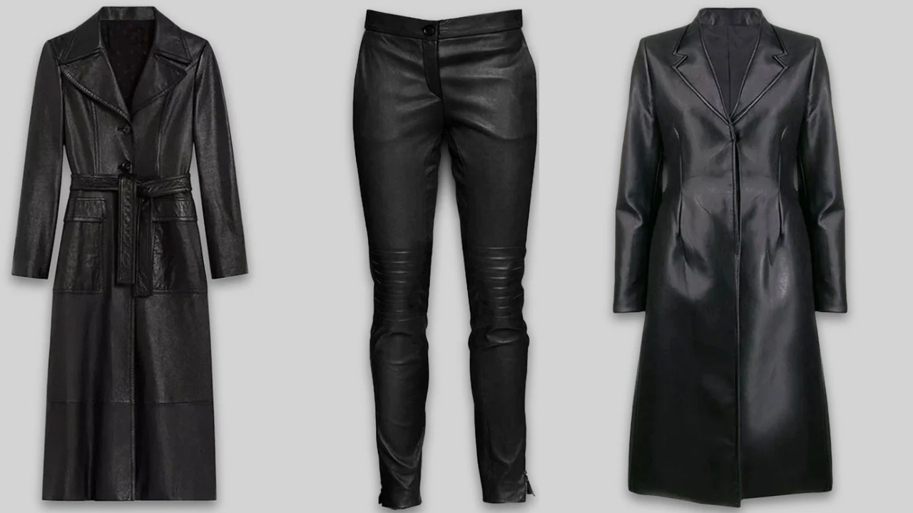 Black Leather Pants and Dresses